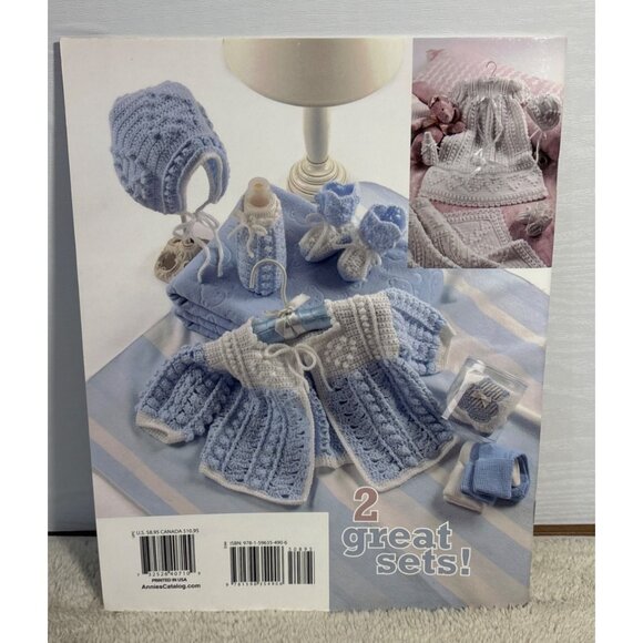 Hearts Delight Baby Layettes Crochet Pattern Book By Annies Crochet - Picture 2 of 7